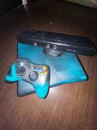 Xbox 360 slim + kinect + controller