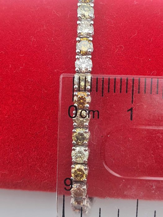 Bratara Tennis Aur 14 kt cu Diamante Naturale 5.62 ct