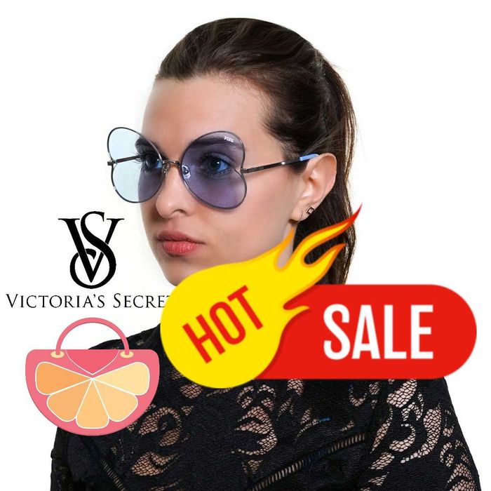 VICTORIA'S SECRET – Дамски слънчеви очила “BLUE & ORANGE” HEART нови