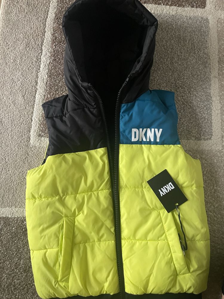 Vesta copii DKNY, cu doua fete NOUA 7-9 Ani