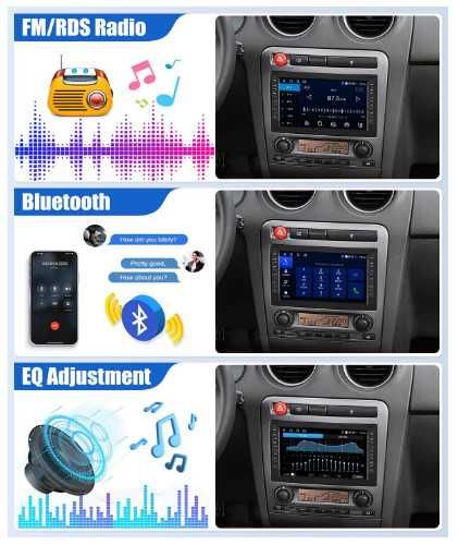 Мултимедия CAMECHO за VW Golf 4, Polo Sharan, Jetta, MK4, T5, Multivan