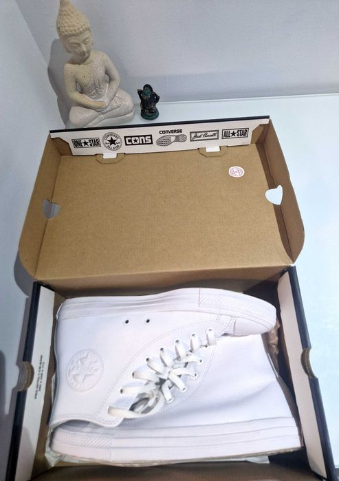 Converse Chuck Taylor All Star White Leather Original STARE EXCELENTA!