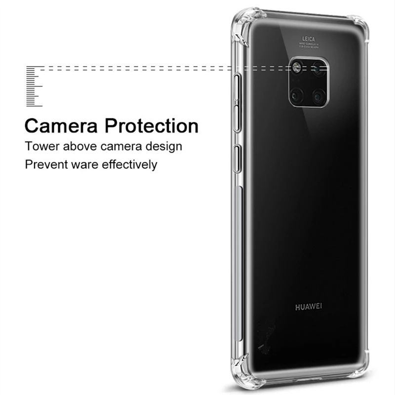 Удароустойчив Прозрачен Кейс за Huawei P20 Lite / P30 Pro / Mate 20 Y6