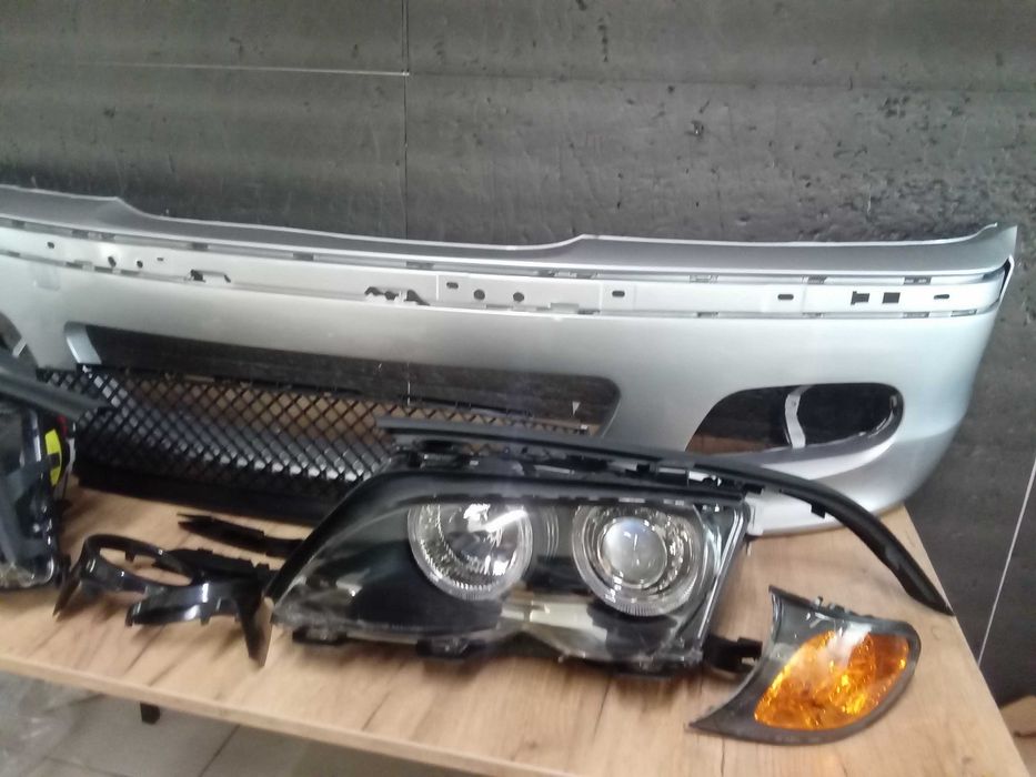 Bara fata GRI M-LOOK + Faruri semnalizare portocaliu BMW E46 2001-2005