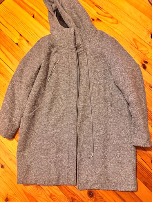 Сиво дамско палто