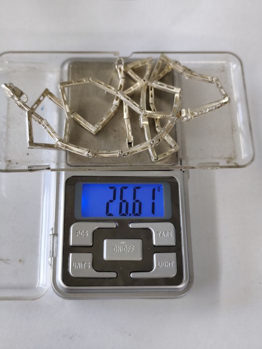 Сребърен комплект гривна с колие 925