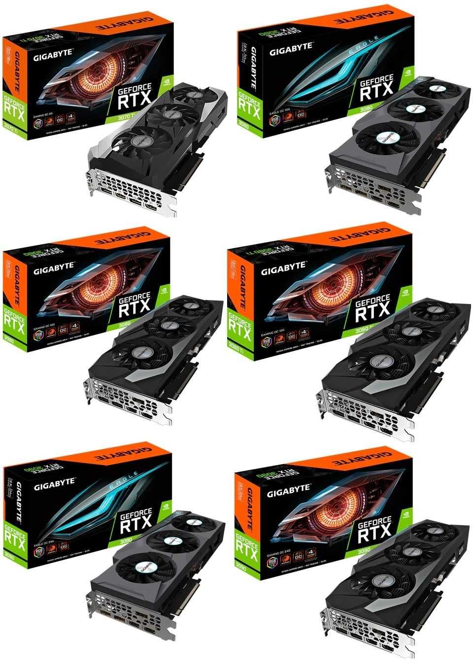 Вентилатор за видео карта GIGABYTE EAGLE RTX3070ti 3080 3090 T128015SU