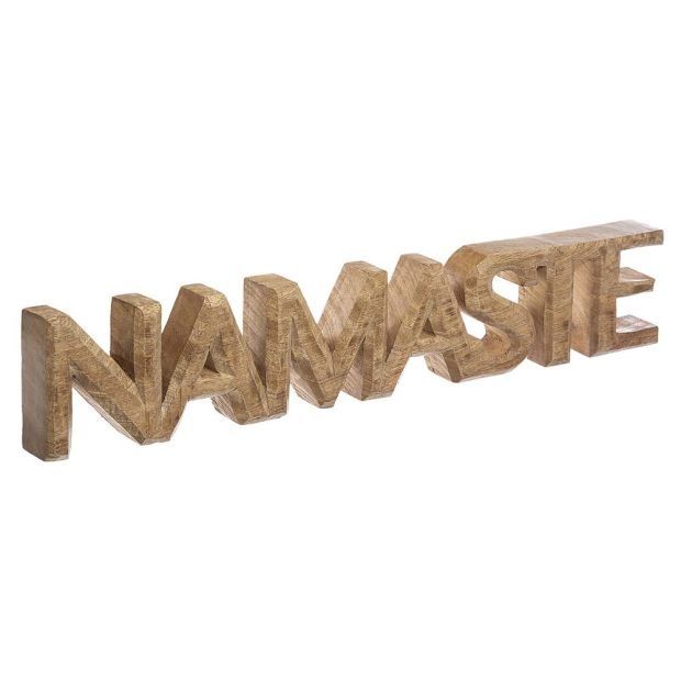 54см! Голям дървен надпис "Namaste"