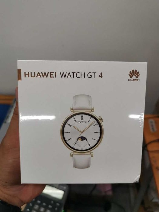 Smartwatch dama Huawei Watch GT4 auriu curea piele Sigilat Garantie