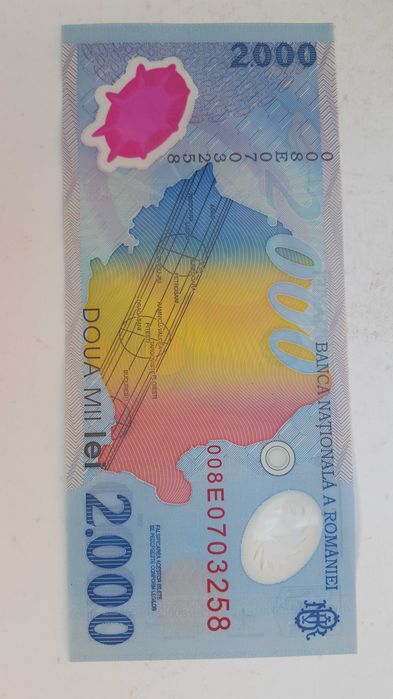 Bancnote 2000 lei cu eclipsa, 50€/bancnota