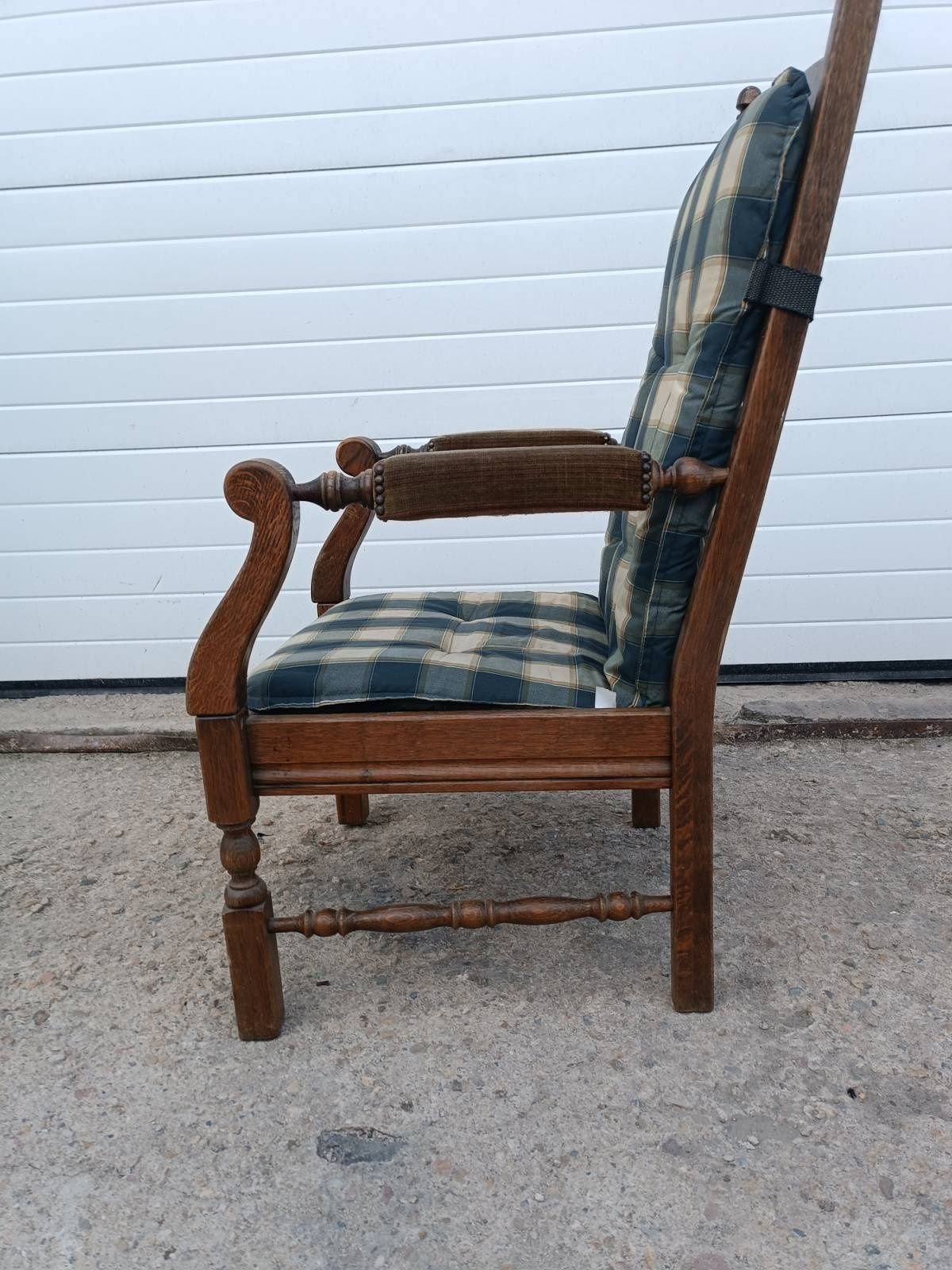 Старинно дъбово релакс кресло внос Холандия