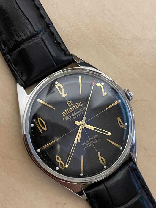 Ceas Atlantic mecanic Worldmaster 6300N 21 rubine
