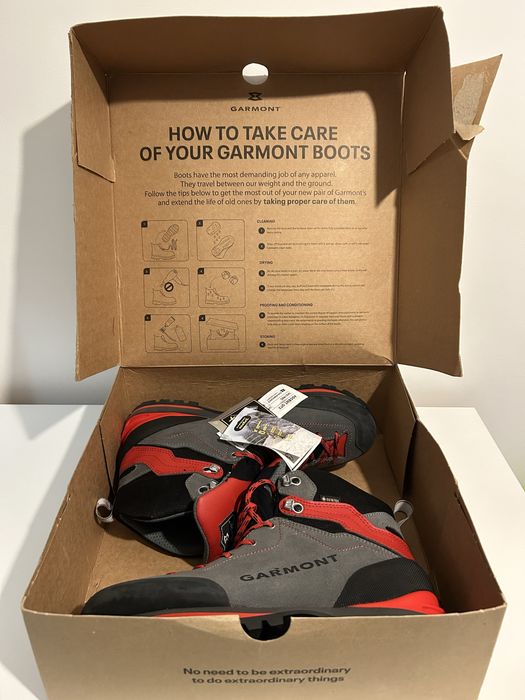 Алпийски обувки Garmont Ascent GTX - сив/червен цвят, размер 43, мъжки