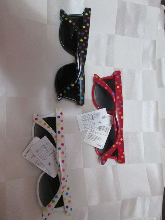 Разпродажба-3 броя нови детски слънчеви очила, UV 400