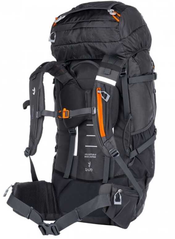 Rucsac drumetie nou Zajo LHOTSE 65 L negru