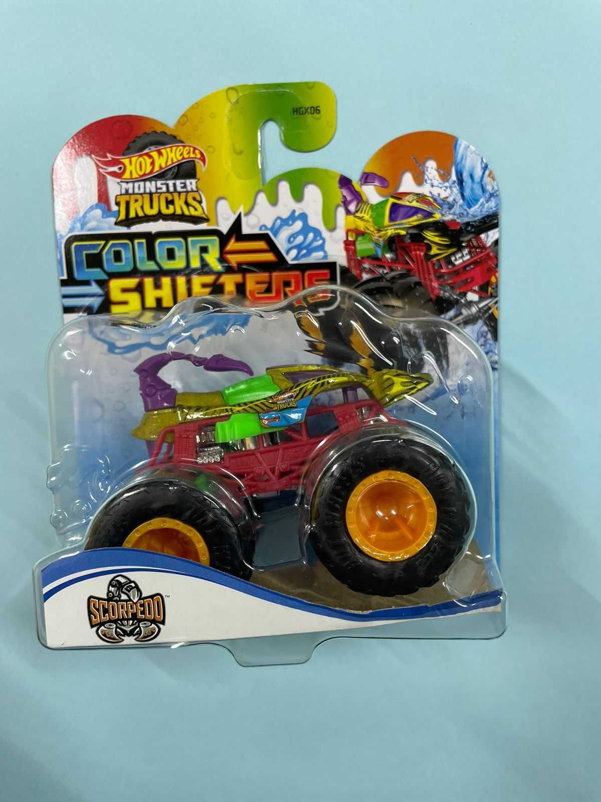 Машинка Хот Вилс/Hot Wheels Color Shifters Monster Truck меняющая цвет