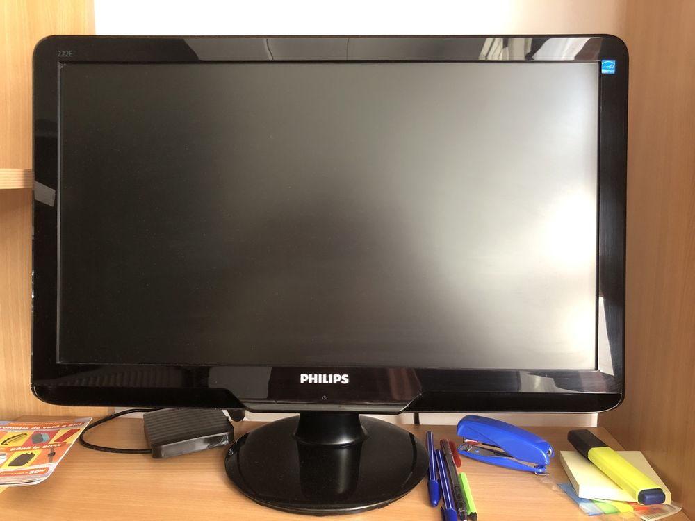 Monitor 21.5 inch LCD, Philips 222E, Black