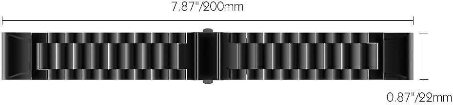 Метална Стоманена Верижка за Garmin fenix 8 | 7X | 6X | 5x pro Solar s
