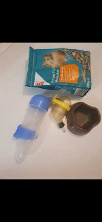 Adapatoare recipient mancare hamster hamsteri cu clipsuri pt cusca