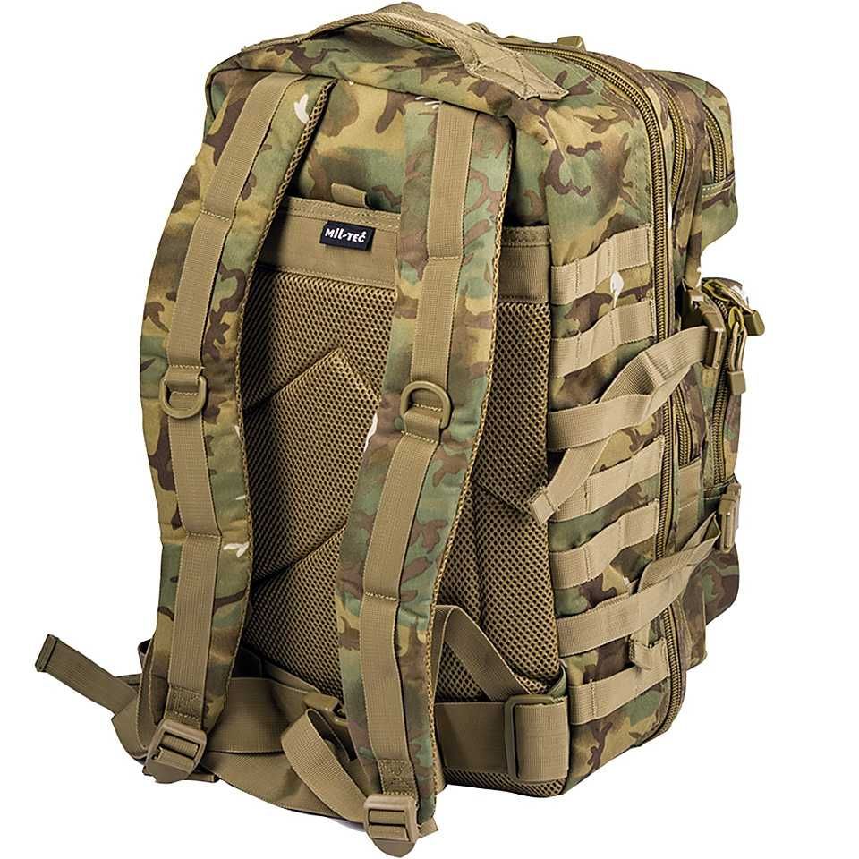 Airsoft Rucsac Tactic Assault 36L Woodland Arid Mil-Tec