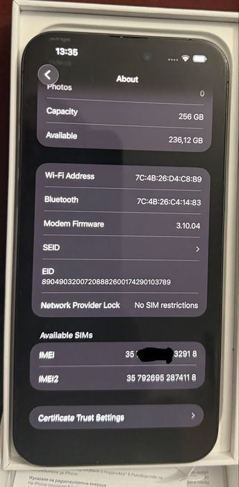 Iphone 15 Pro Max 256 GB