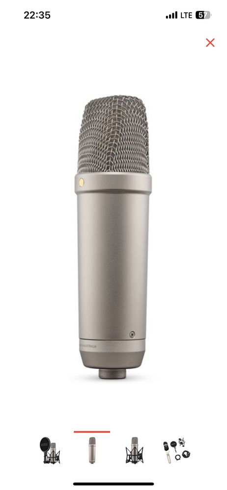 Продам микрофон Rode NT1  5TH Generation silver