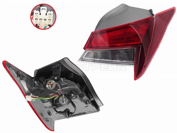 Фонарь задний в крыло правый Hyundai Elantra