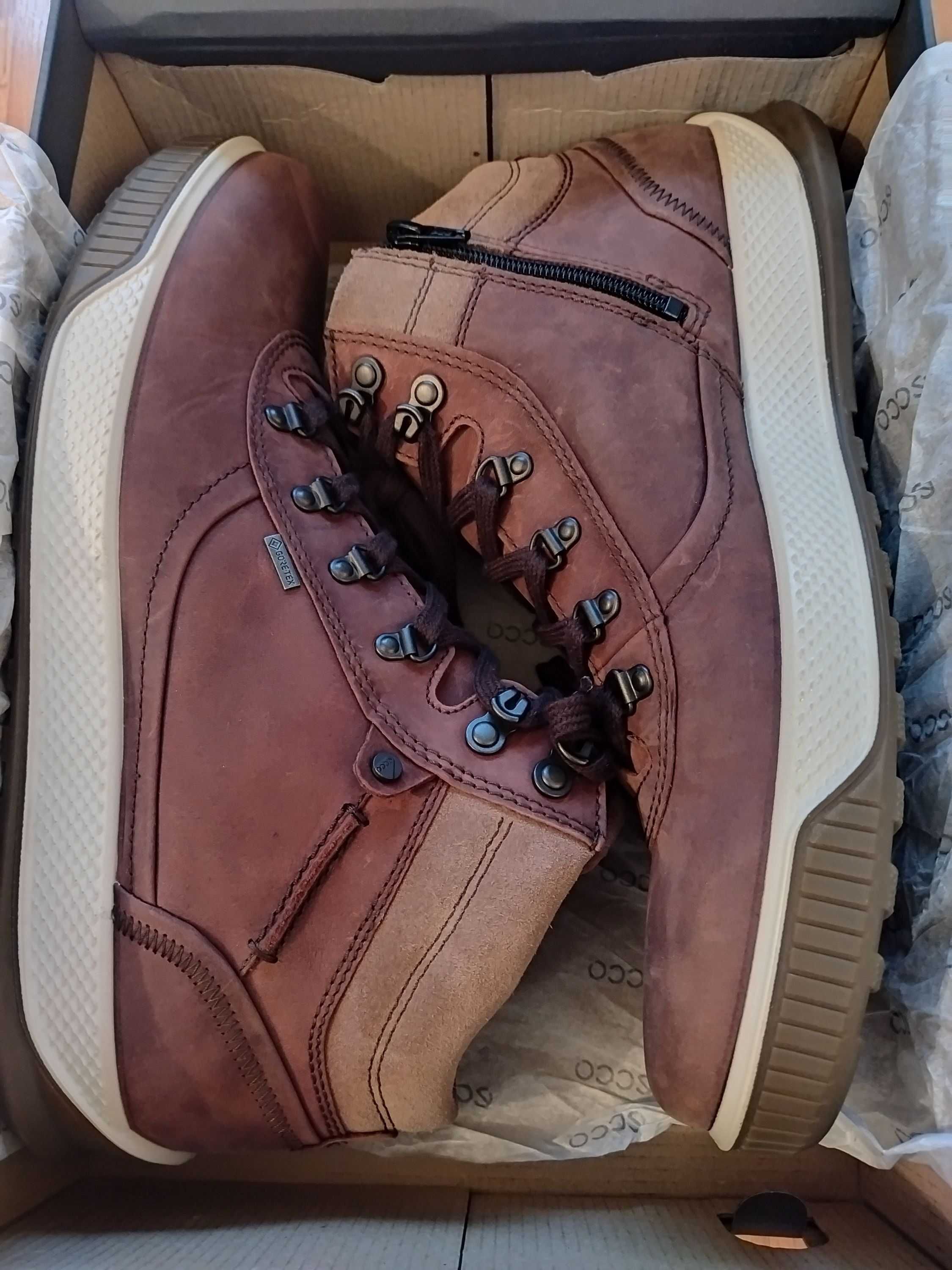 Ботинки Ecco (Дания) Gore-Tex,нубук,оригинал,новые,р-р 44