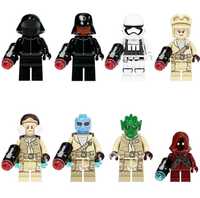 Set 8 Minifigurine tip Lego Star Wars cu Duros, Rodian si Jawa