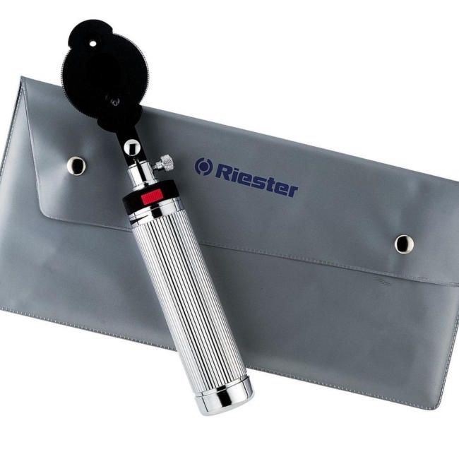 Oftalmoscop RIESTER MAY UNI II VACUUM 2,7 V cu maner tip C