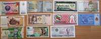 Lot colectie 11 bancnote autentice din 11 tari Asia