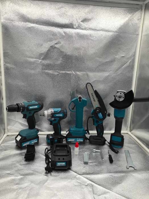 Set Profesional 5 in 1 cu Acumulatori Brushless 88V