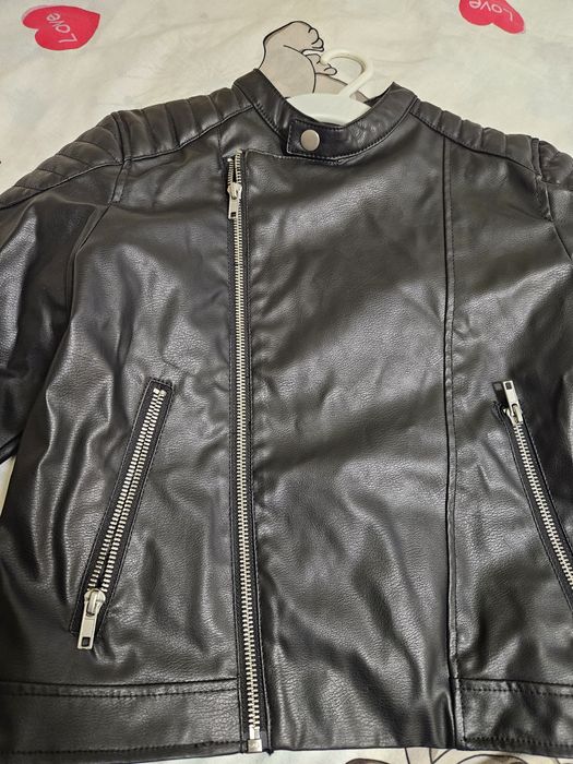 Детско яке еко кожа H&M 128 см 7-8 години