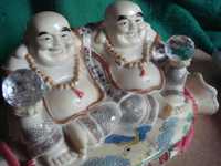 Статуэтка Будды Двойные обнимаются двойная удача-прибыль - деньги