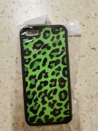 Чехол силиконовый IPhone 5 Зелёный леопард