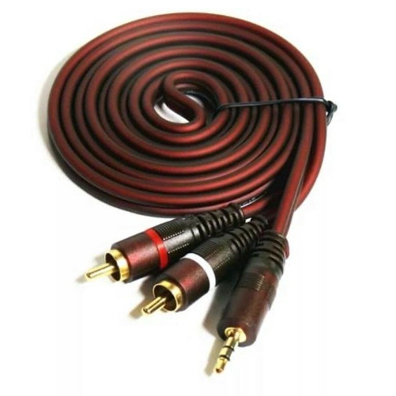 Аудио кабель AUX 3.5 на 2RCA (колокольчики). Фирменный. Алматы