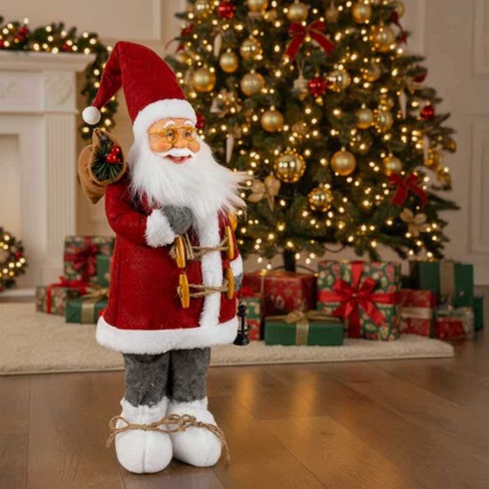 Декоративна фигура на Дядо Коледа 45 см, коледна украса