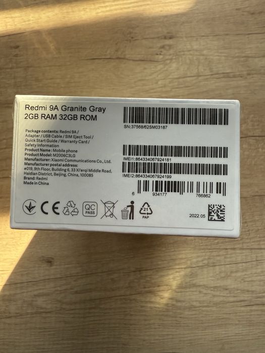 XIAOMI REDMI 9A Garantai Gray