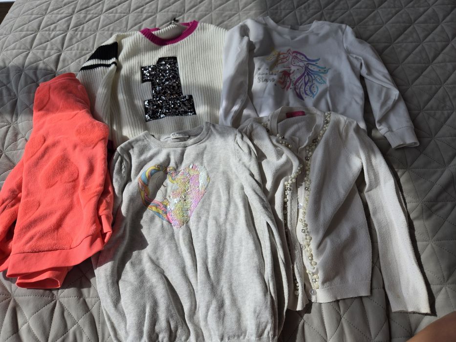 Лот дрехи за момиче на 7 години 128 см (31 бр) Zara, USPA Polo, H&M