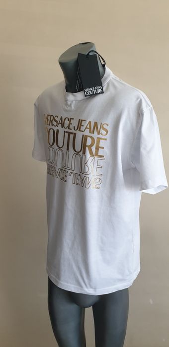 Versace Jeans Couture Cotton Regular Fit S НОВО ОРИГИНАЛ Мъжка Тениска