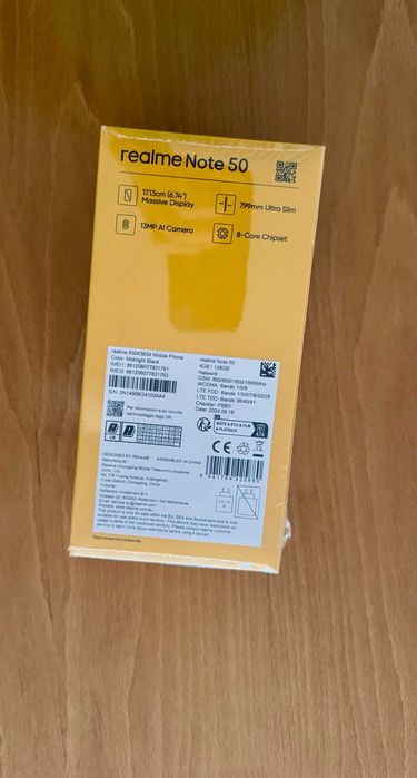 Realme Note 50, 128 GB - нов, с опаковката и подарък слушалки