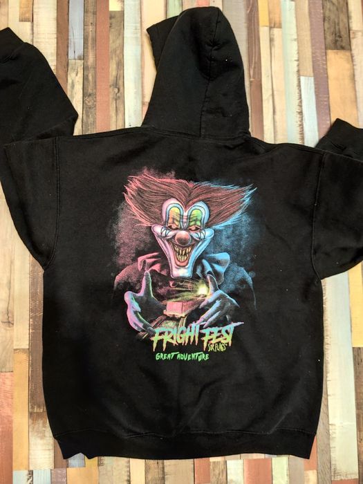 Fright fest six flags черен суитшърт