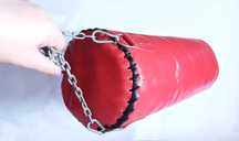 Sac de box rezistent cu lanț metalic ideal pentru box, kickbox, karate