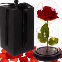 Светеща вечна роза в стъкло, опакована в красива декоративна кутия!