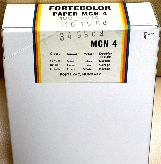 Hartie fotografica color + alb negru FORTE 9x14cm 3 pachete anii '90