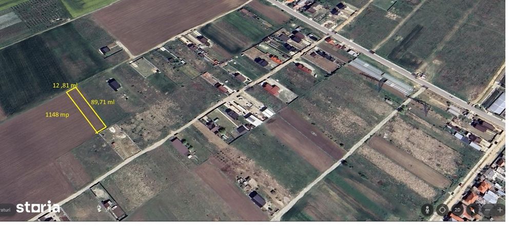 Teren intravilan 1148 mp Curtisoara Linia din Vale Str. Lamaitei