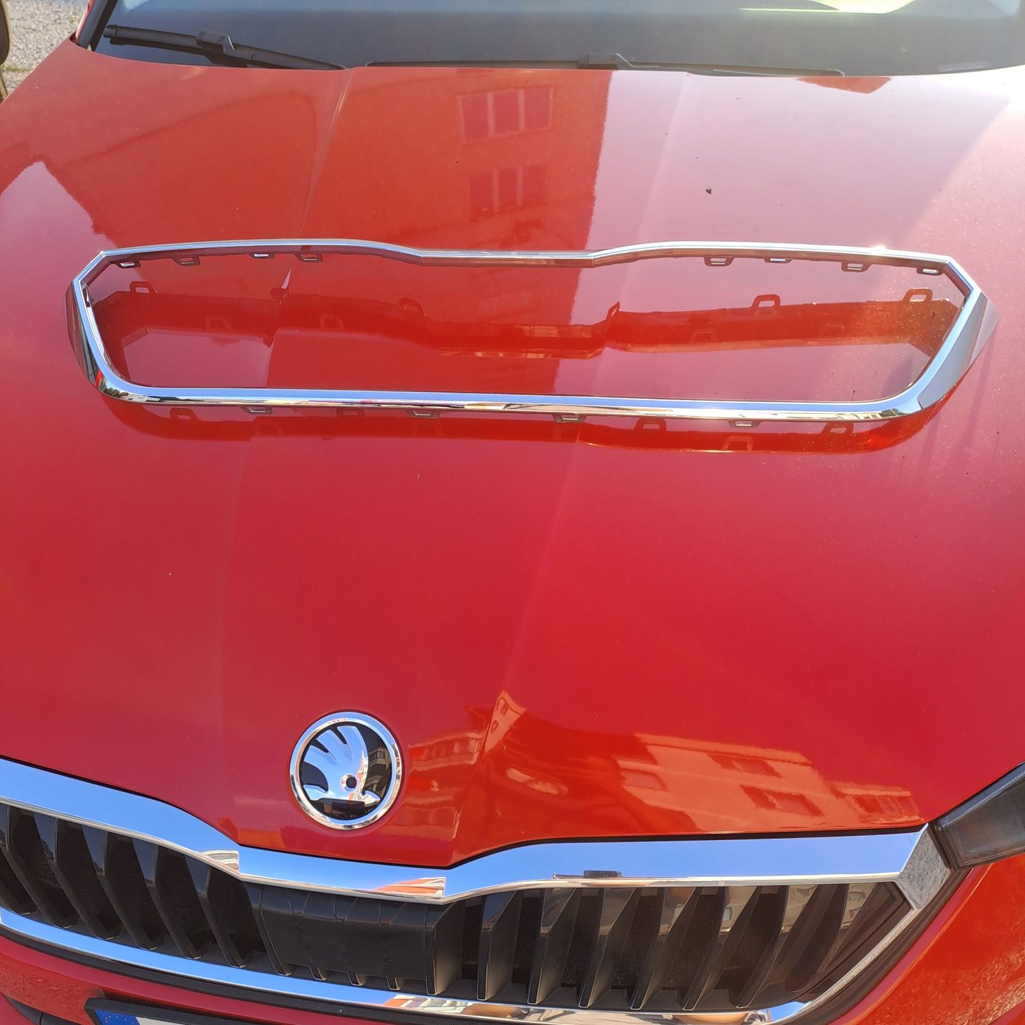 Хромирана радиатора решетка Skoda Scala 2020