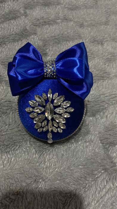 Елочные игрушки ручной работы инкрустированые стразами!