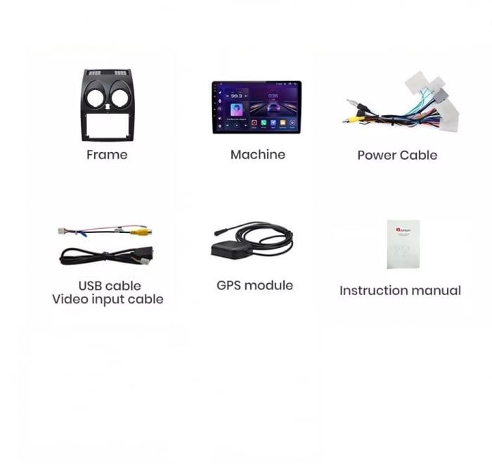 Navigatie Android  Dedicata Nissan Qashqai J10, Carplay  Wireless Waze