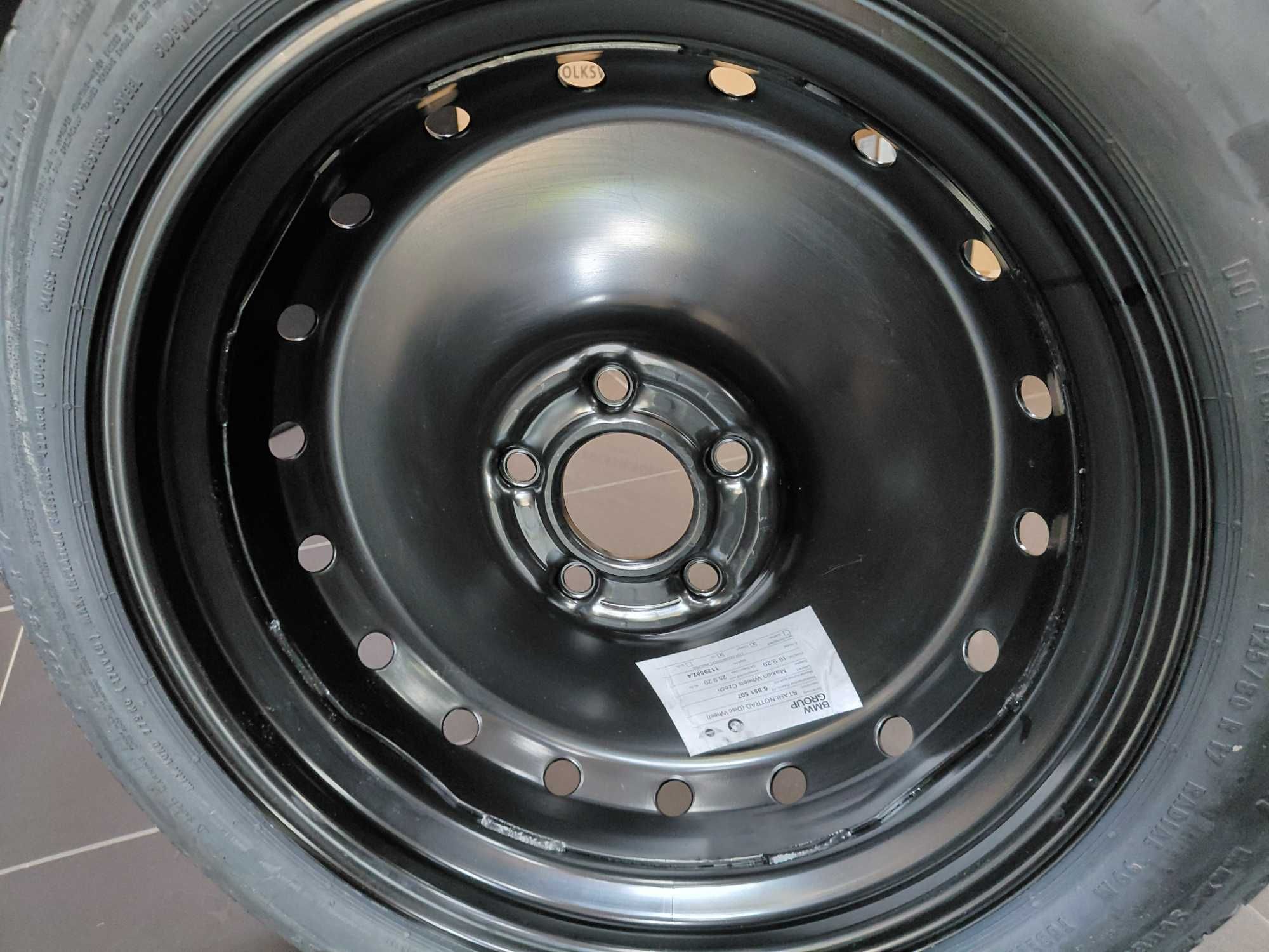 6851507 Нова 125/80 17" Резервна гума патерица BMW U06 F45 F4 F48 Mini